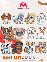 Cute Dog Vinyl Sticker Collection - 12 Laminated Decals for All Ages | The Mighty Label