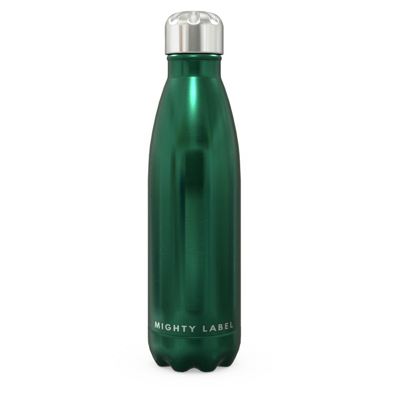 The Mighty Quench: Personalised Insulated Bottle Green Holly