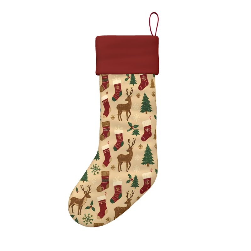 Winter Forest Christmas Stocking