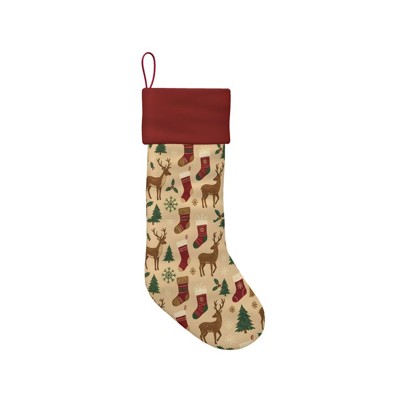 Winter Forest Christmas Stocking