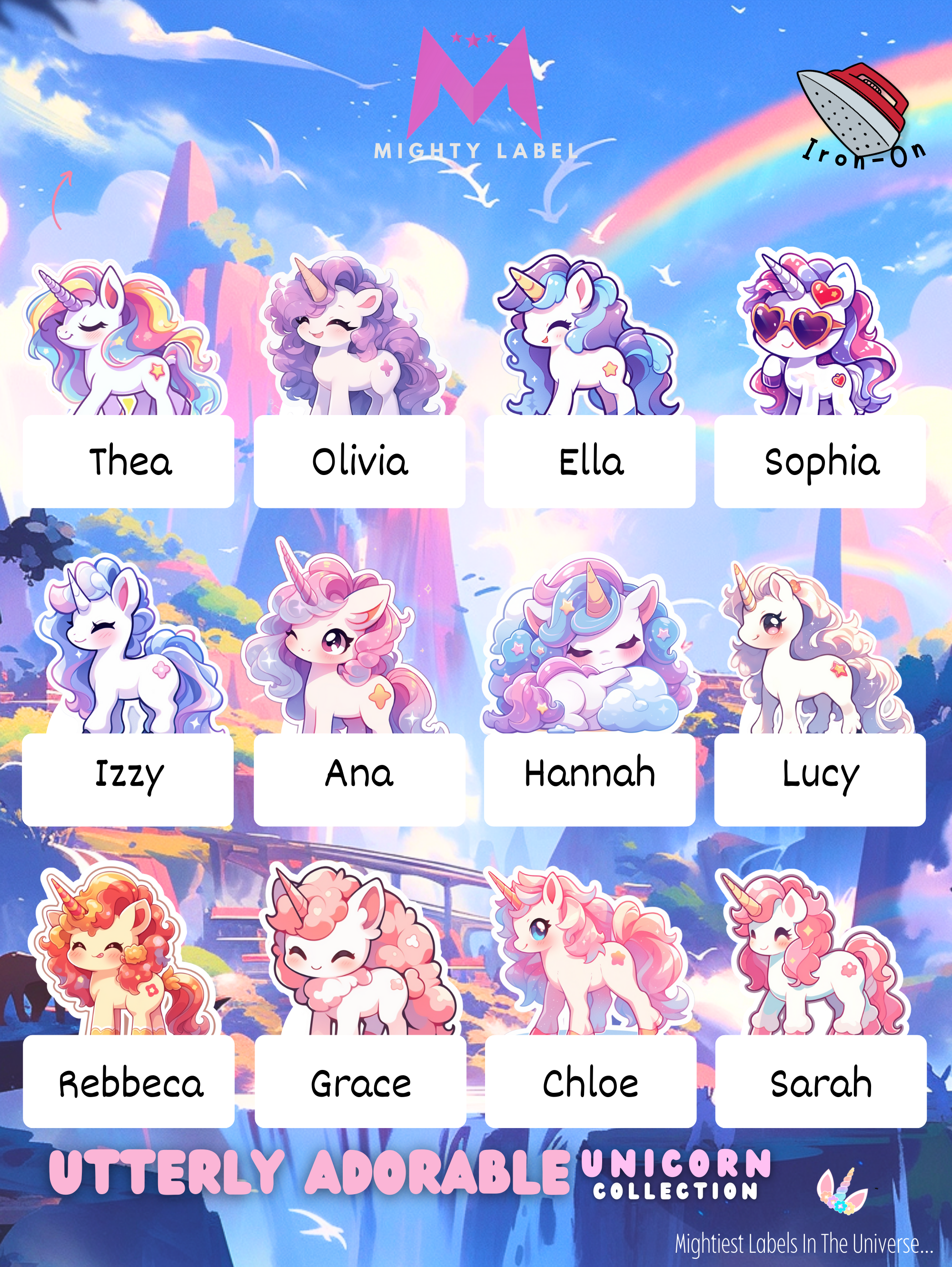 Adorable Unicorn Clothing Labels - Custom Name Tags for Uniforms | The Mighty Label