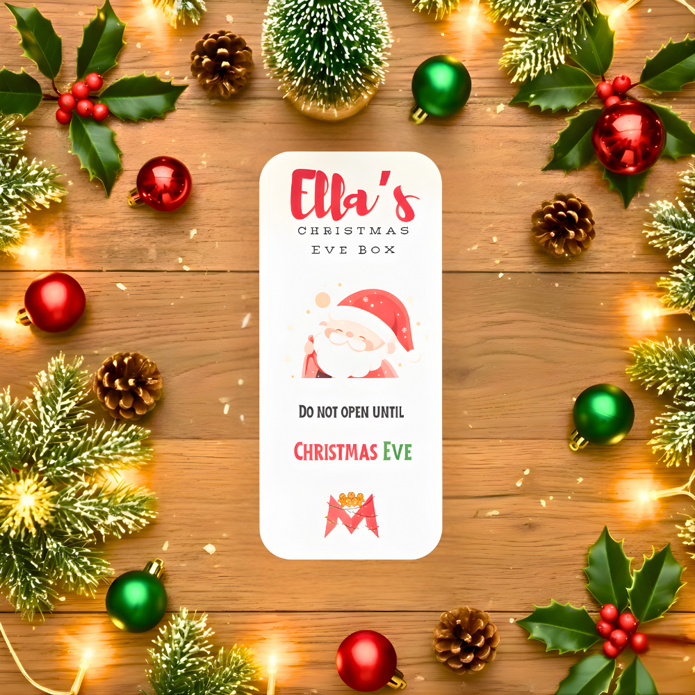 Personalised Santa Christmas Tamper Seals | The Mighty Label (Pack of 4)