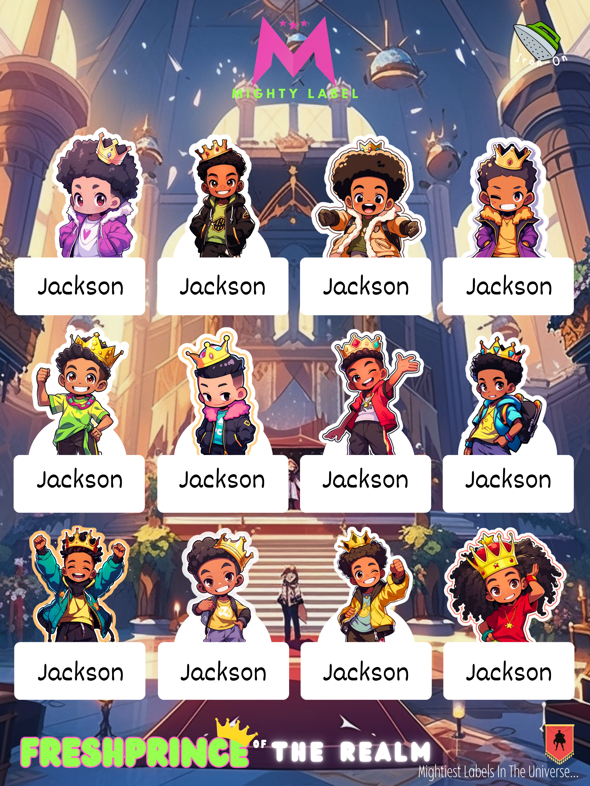 Fresh Prince Iron-On Clothing Labels - Washer & Dryer Safe for Uniforms | The Mighty Label