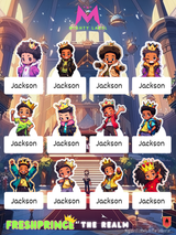 Personalised Prince Name Labels - Waterproof Vinyl for School Gear | The Mighty Label