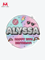 Cool Vibes Birthday Die-Cut| The Mighty Label Vinyl Decals