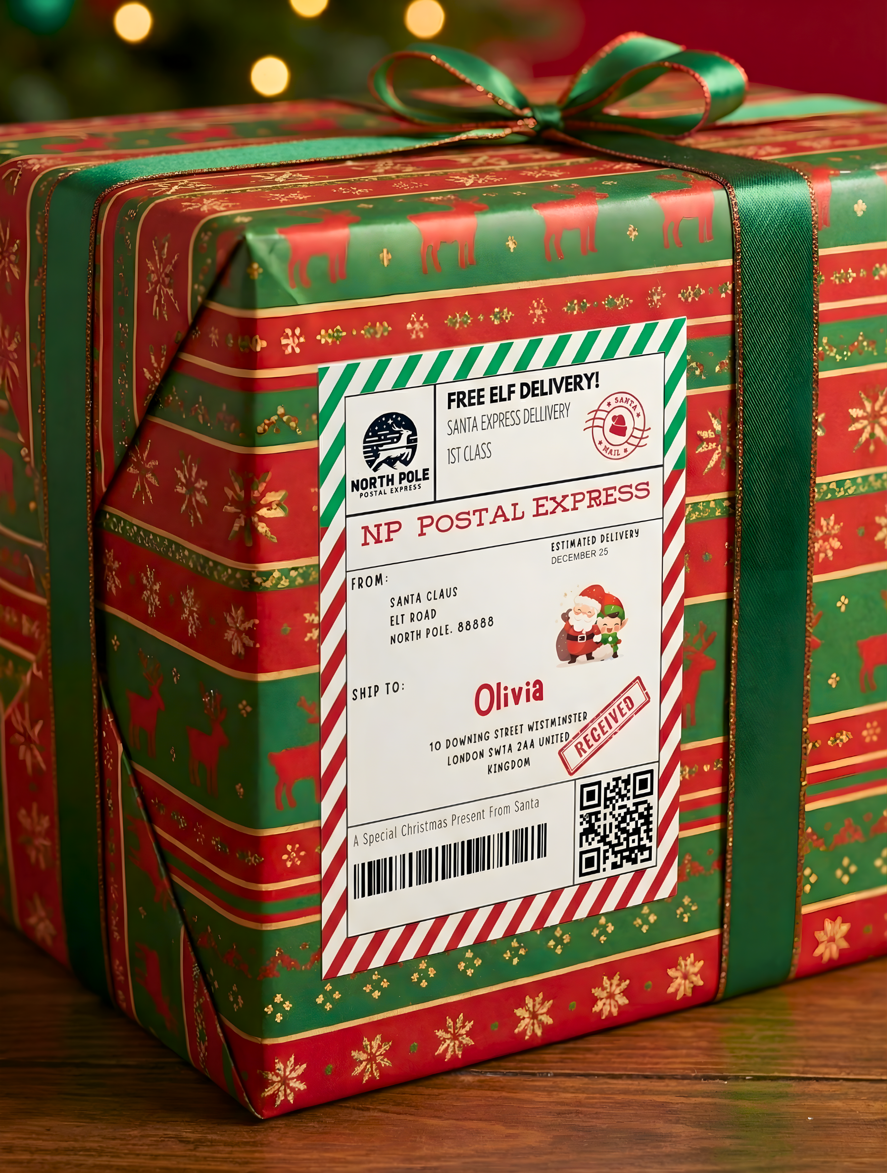 Personalised Christmas Shipping Labels | Santa | The Mighty Label