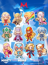 Mighty Girl Squad Sticker Decals - To Unleash Their Inner Hero | The Mighty Label (Blonde)