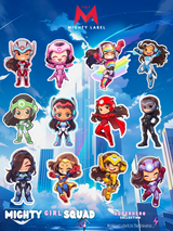 Mighty Girl Squad Sticker Decals - To Unleash Their Inner Hero | The Mighty Label (Brunette)