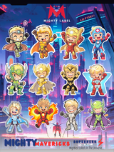 Superhero Vinyl Stickers (12-Pack) - For Water Bottles, Laptops & More | The Mighty Label (Blonde)