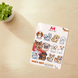 Cute Dog Vinyl Sticker Collection - 12 Laminated Decals for All Ages | The Mighty Label