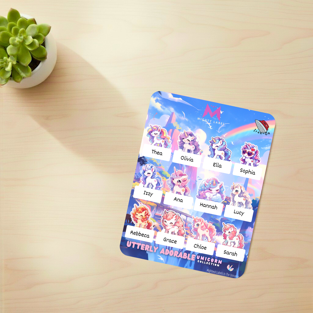 Adorable Unicorn Clothing Labels - Custom Name Tags for Uniforms | The Mighty Label