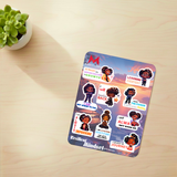 Resilient Mindset Sticker Pack - Positive Affirmations for Girls | The Mighty Label