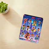 Superhero Vinyl Stickers (12-Pack) - For Water Bottles, Laptops & More | The Mighty Label (Black Characters)