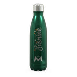 The Mighty Quench: Personalised Insulated Bottle Green Holly