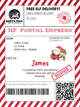 Personalised Christmas Shipping Labels | Santa | The Mighty Label
