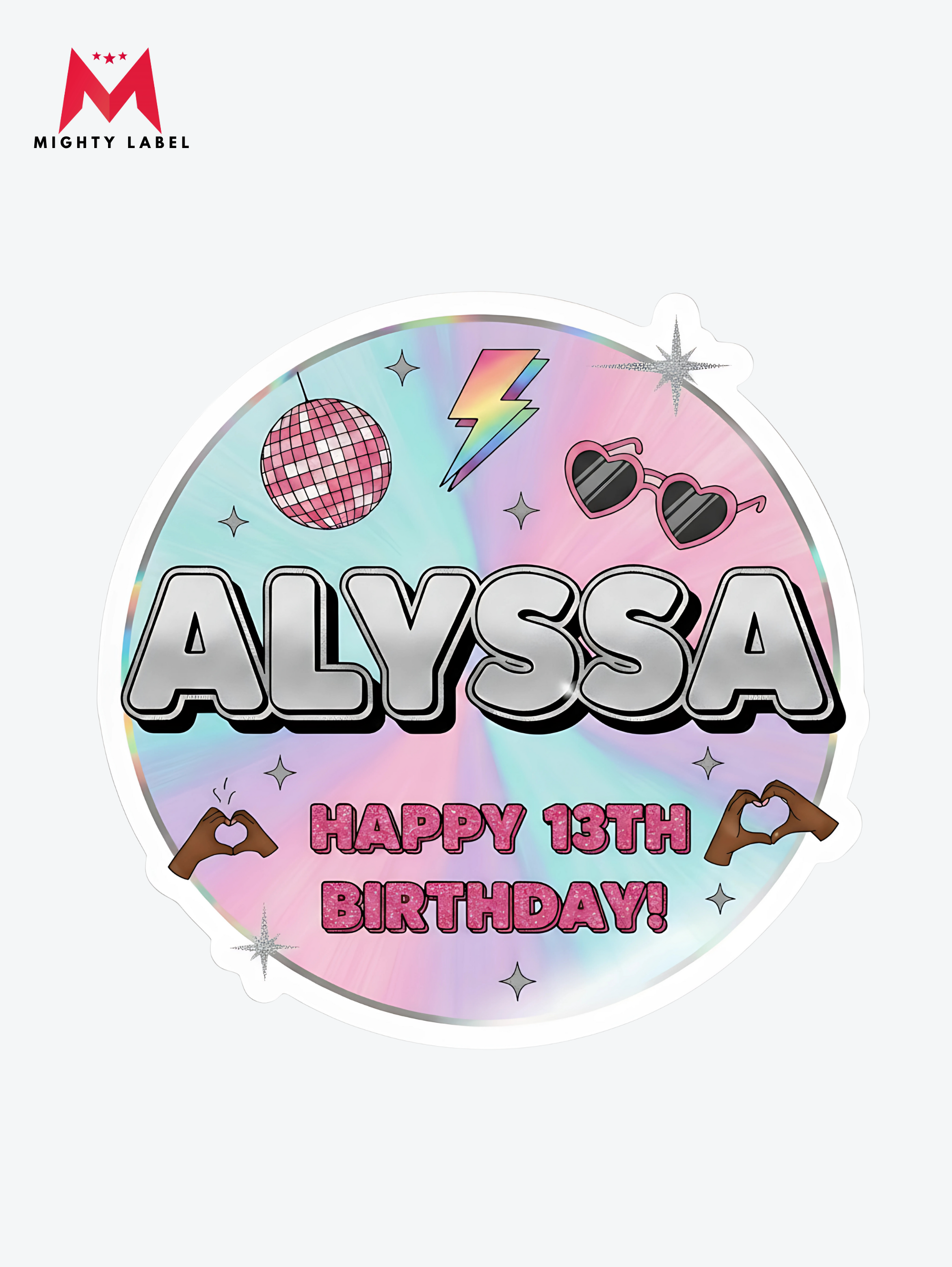 Cool Vibes Birthday Die-Cut  | The Mighty Label Vinyl Decals