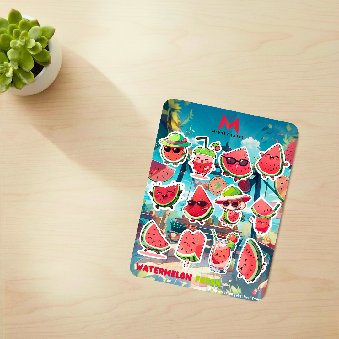 Watermelon Fresh Sticker Pack - Waterproof Vinyl Decals | The Mighty Label