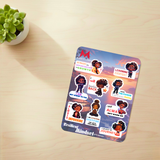 Resilient Mindset Sticker Pack - Positive Affirmations for Girls | The Mighty Label